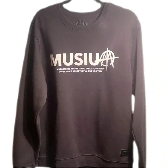 Musium Div crew neck casual trendy long sleeve polycotton sweatshirt 50 - Picture 1 of 4